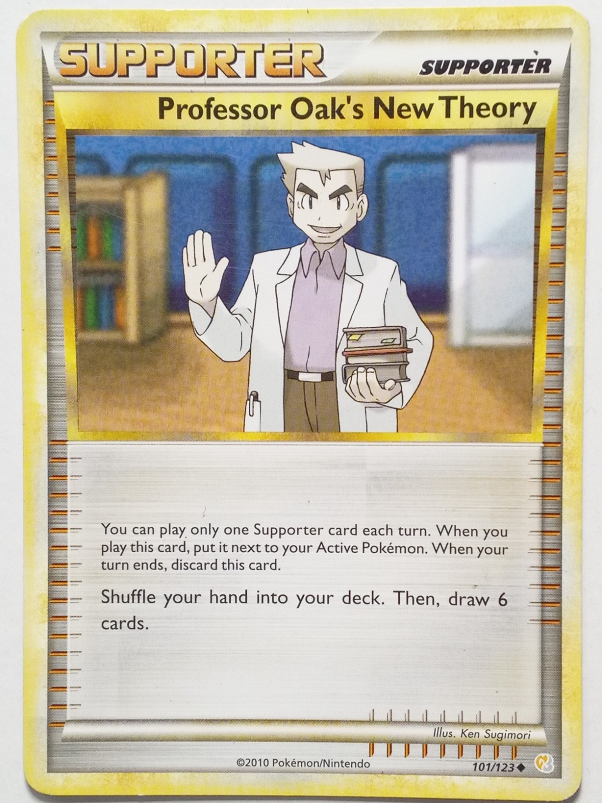 Professor Oak's New Theory 101/123 LP HeartGold SoulSilver Pokemon Card