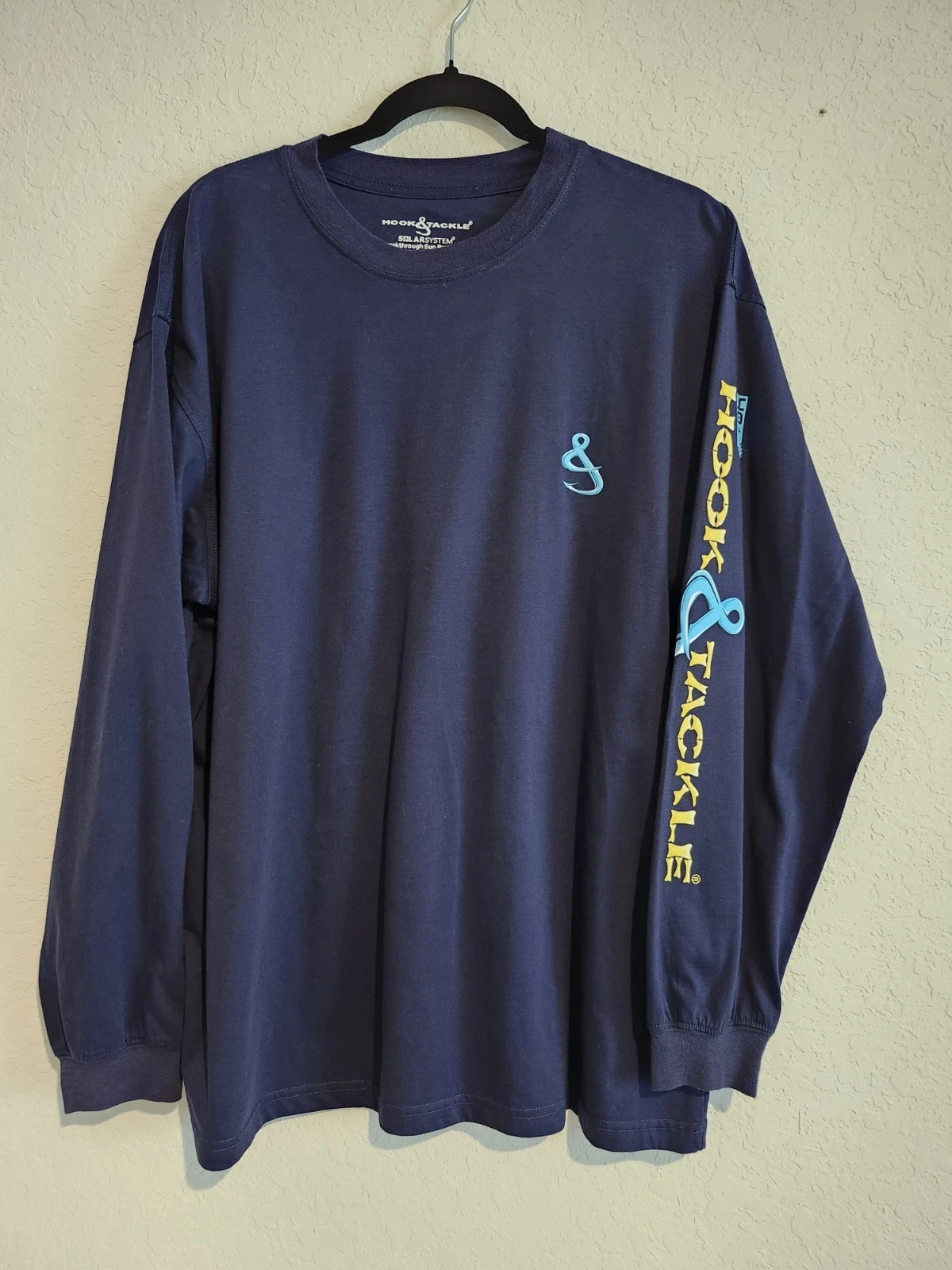 Hook & Tackle SolarSystem Long Sleeve Shirt XL Navy – Quick Dry, Sun Protection,