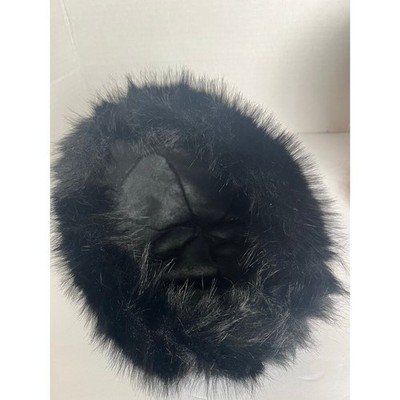 NEW Mongolian Fluffy Furry Black Faux Fur Luxury Ear  display picture 1