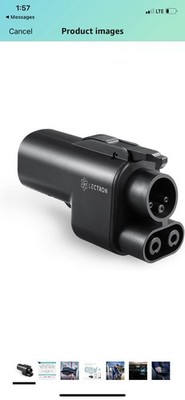 Lectron NACS to CCS Electric Vehicle Adapter-500 Amps/1,000V Fast Charge CCS1