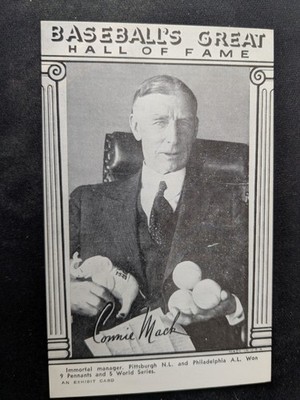 1974 Exhibit Baseball's Great HOF - Connie Mack - Philadelphia A's