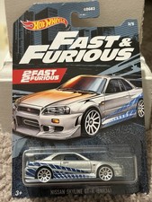 🔥 Hot Wheels 2 Fast 2 Furious Nissan Skyline GTR BNR34 R-34 🔥