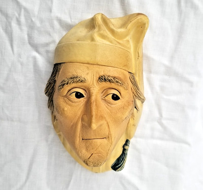 Vintage 1981 Bossons Chalkware Scrooge from  A Christmas Carol  Made in England