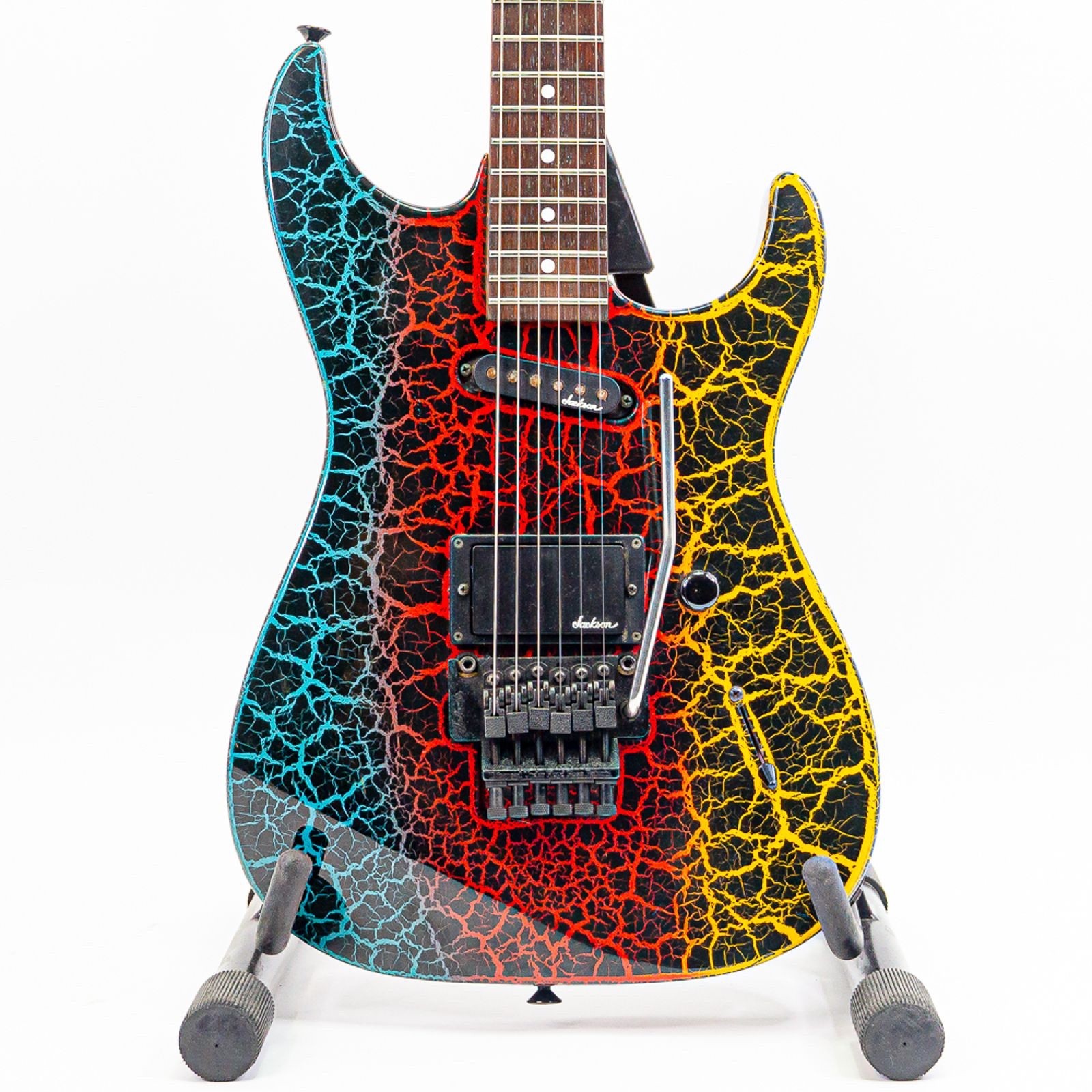 1988–1989 Charvel Model 3DR – Tri Color Crackle – MIJ Japan – Case