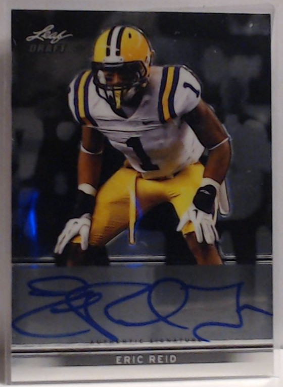 Eric Reid Leaf Metal Draft #BAER1 Autograph