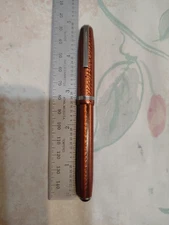 ESTERBROOK SMALL SIZE FOUNTAIN PEN BROWN MARBLE RESIN 2556 EXTRA FINE NIB#106