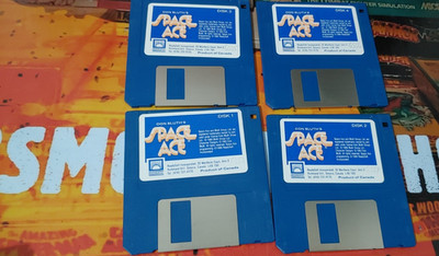 Space Ace (1989) ATARI ST 1040 520 (4 Disks) 16-bit works classic