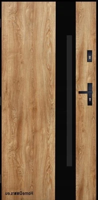 Porte extérieure porte en acier porte d'entrée vitrée avec nano-revêtement,... - Photo 1/4