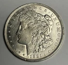 AU++ 1921-P Morgan Silver Dollar (all original!), Almost Uncirculated