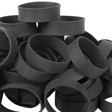 AMUU Rubber Bands Size 82, 60pcs Tactical Black Wide
