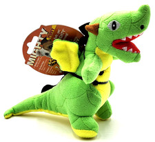 Tuffy Mighty Jr Dragon Floating Squeaky Plush Tug Shake Dog Toy 9