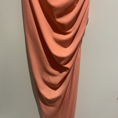Nookie Formal Evening Dress Size Xs Orange Bodycon Stretch Euc Long One Shoulder - Picture 3 of 7