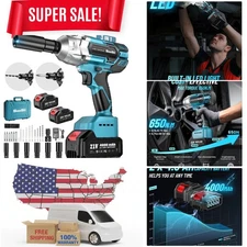 Versatile 650Nm Cordless Impact Wrench with Safety Features for Professionals