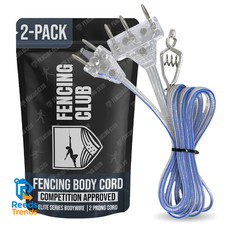 Fencing Club Fencing Foil/Saber Body Cord Elite Series Bodywire 2 Prong Cord