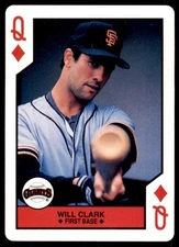 1990 U.S. Playing Card Co. Will Clark Baseball Cards #Q