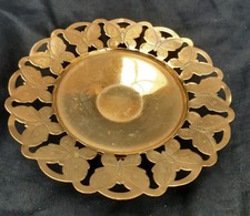 Vintage Brass Butterfly Cake Stand/ Sweet Stand 