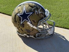 Tony Romo Autographed Dallas Cowboys Camo Alternate Authentic Helmet Beckett