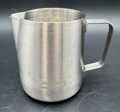 DeLonghi Stainless Steel Milk Frothing Pitcher Espresso Steaming Cup