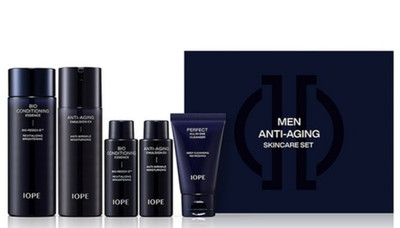 IOPE Men Bio Essence & Anti-Aging Emulsion EX Duo Set 5 Items Men s Skincare