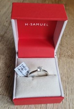 0.5 Carat Lab Grown Diamond Sterling Silver Ring BNIB