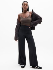 Athleta XLT Extra Large Tall Elation Ultra High Rise Wide Leg Pant Black NWT 