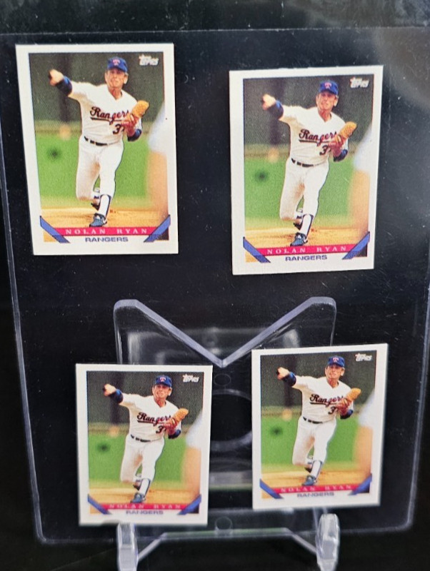 1993 Topps Micro NOLAN RYAN Mini Baseball Card 1 LOT OF 4 CADS #700 HOF