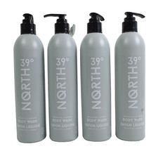 4 PACK 39 Degrees North Moisturizing Eucalyptus Lavender Body Wash, 12 fl oz