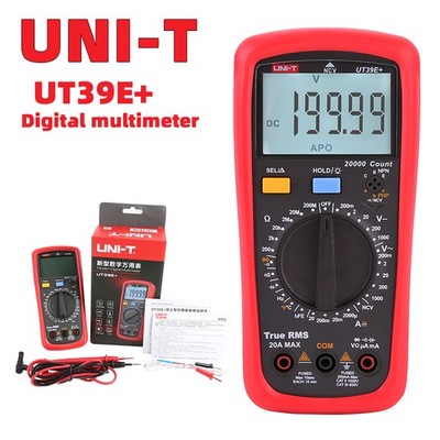 UNI-T UT39E+ Manual digital multimeter 1000V/20A Volt Amp NCV Ohm Temp Tester