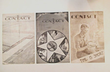 Lot of 3 Stearman Aircraft CONTACT MAGAZINE 1941 1942 Wichita Kansas Boeing Vtg