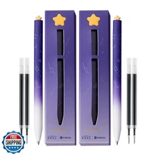 Kaco FIRST Gel Ink Pens, Pack of 2 Pieces Cute Heart Pen Set with