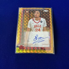 2025-26 Topps Chrome Noa Essengue Rookie Auto RC Geometric Gold Refractor #22/50