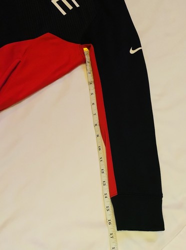 🥷🏿Nike Elite Dri-Fit Hoodie Boys Large-Red Black-ELITE Logo Pullover🥷🏿 - Picture 12 of 14