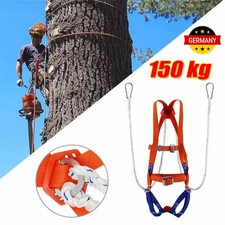Fallschutz SET Klettergurt + Seil 1,5m Professionelle Absturzsicherung für Bau