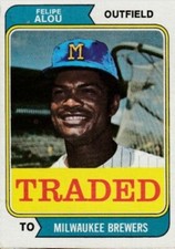 1974 Topps Traded #485T Felipe Alou Milwaukee Brewers EX-MT