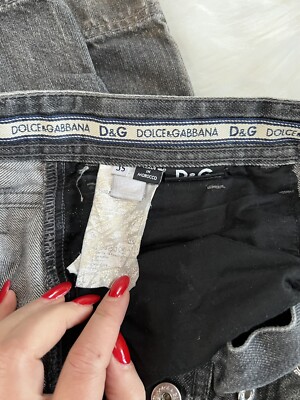 Jeans Homme Dolce & Gabbana Brodés Gris Charbon - Taille W30 (petit/S), Slim Fit, Neuf Avec étiquettes