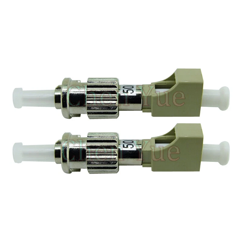 2pcs ST Male-LC UPC Female MM 50/125 Hybrid Fiber Optic Adapter Fiber Connector  - Image 2 of 4
