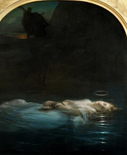 PAUL DELAROCHE THE YOUNG MARTYR  REALISM  ART GICLEE PRINT FINE CANVAS