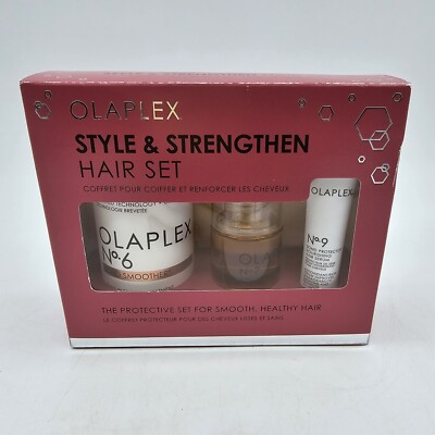 Olaplex Style & Strengthen Hair Set 3 Products Smooth Healthy Hair