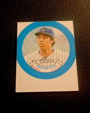 CHRISTIAN YELICH 2022 TOPPS HERITAGE 1973 CANDY LIDS BASEBALL STARS #9