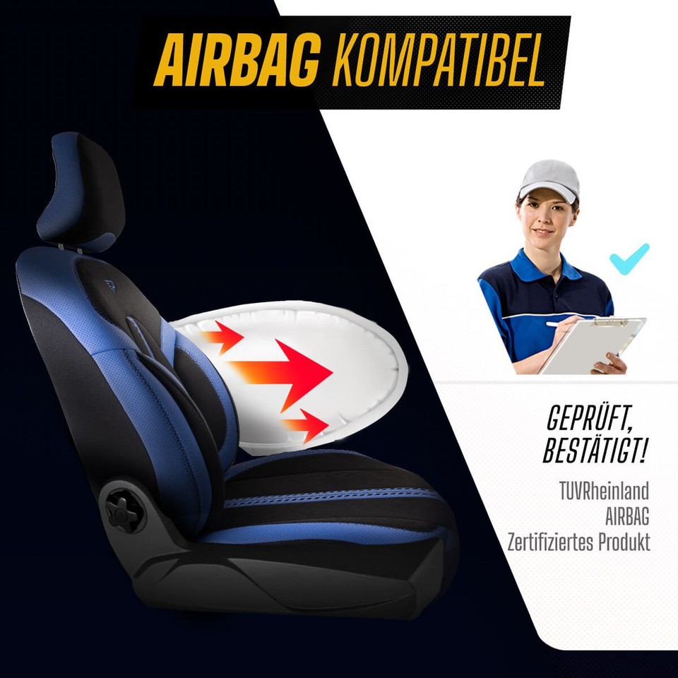 Coprisedili Auto Per Peugeot 308 (2013-2021) - Antiscivolo, Traspirante, Comodi - Foto 14