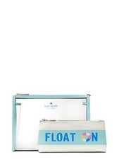 Kate Spade New York Pool Float Makeup Bag Duo Cosmetic Case Clutch