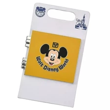 Mickey Mouse Photo Album Pin Walt Disney World 50th Anniversary Castle Hinged