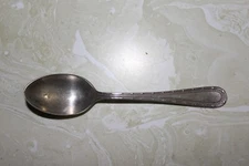 AS FOUND, VTG. SILVER PLATED TEA SPOON MARKED RITZ CARLTON 1940