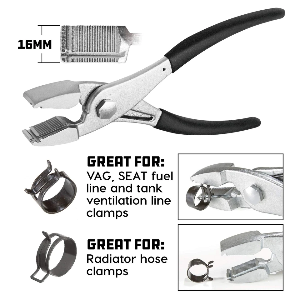 Powerbuilt Multi-Directional Hose Clamp Pliers, Hold Clamps, Fuel Lines and R... - Image 3 of 4