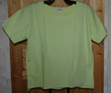 HAUT MANCHES COURTES OVERSIZE ANIS COTON T1 TERA BORA NEUF