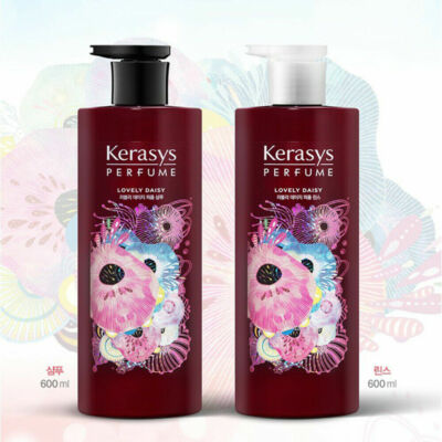 韓国Kerasys Lovely Daisy シャンプー＆コンディショナーセット Kerasys Lovely Daisy Perfume Shampoo Conditioner (600ml x 2ea) SET