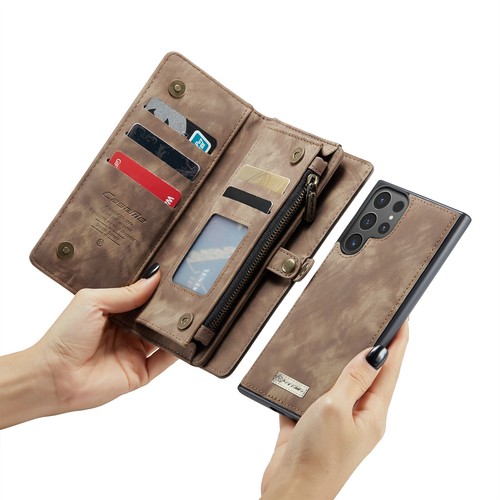 For Samsung Galaxy S23 Removable Leather Wallet with Zipper Magnet Card Case - Picture 26 of 42