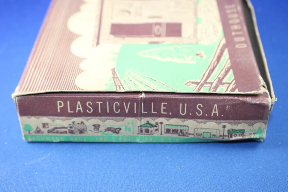 Plasticville - O-O27 - #SA-9 - Original vintage EMPTY Outhouse Master Box - Image 4 of 4