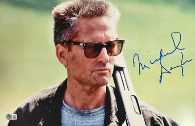 Michael Douglas Signed 12x18 Photo Falling Down Autograph Proof