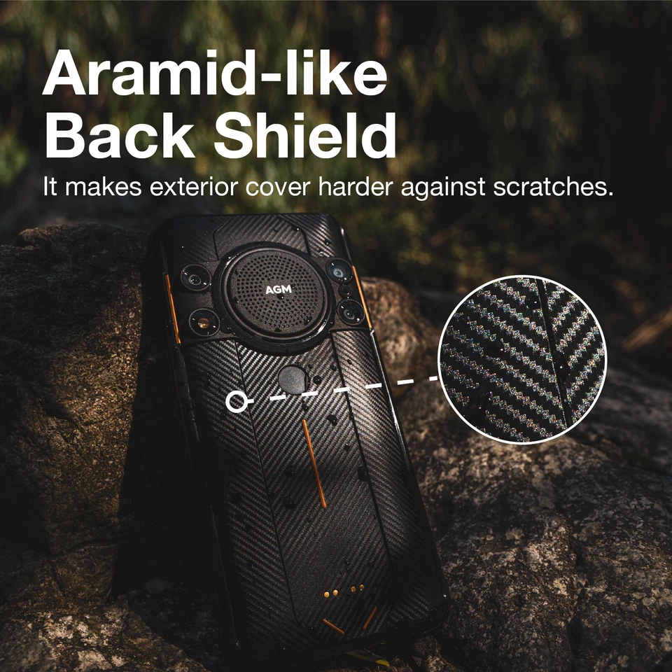 AGM H5 7000MAH Rugged Smartphone Unlocked 6GB+128GB Cell Phone NFC 2SIM Android - Image 4 of 4